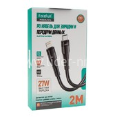 Кабель Type-C (PD) to Lightning 2.0м FaizFull FR94 (черный) 27W