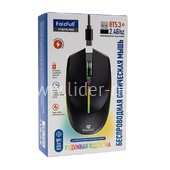 Мышь беспроводная FaizFull M80 BT 5.3/800-1600DPI/RGB подсветка (черная)
