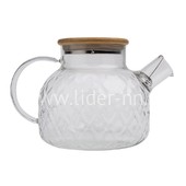 Чайник заварочный стеклянный 1000мл. (888-30) прозрачный