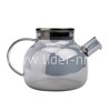 Чайник заварочный стеклянный 1000мл. (888-02) перламутровый графит