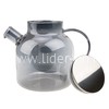 Чайник заварочный стеклянный 1500мл. (888-05) перламутровый графит