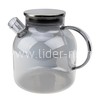 Чайник заварочный стеклянный 1500мл. (888-05) перламутровый графит