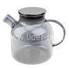 Чайник заварочный стеклянный 1500мл. (888-05) перламутровый графит