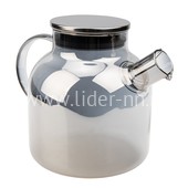 Чайник заварочный стеклянный 1500мл. (888-05) перламутровый графит