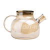 Чайник заварочный стеклянный 1000мл. (888-03) перламутровый золото