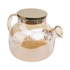 Чайник заварочный стеклянный 1000мл. (888-03) перламутровый золото