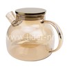 Чайник заварочный стеклянный 1000мл. (888-03) перламутровый золото