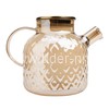 Чайник заварочный стеклянный 1500мл. (888-34) перламутровый золото
