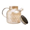 Чайник заварочный стеклянный 1500мл. (888-34) перламутровый золото