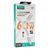 Кабель Type-C to Type-C 1.0м FaizFull FR196 (белый) 60W нейлоновая оплетка