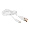 USB кабель Lightning 1.0м FaizFull FR96 (белый) 5A силиконовая оплетка