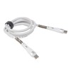 Кабель Type-C to Type-C 1.0м FaizFull FR14 (белый) 60W силиконовая оплетка
