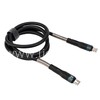 Кабель Type-C to Type-C 1.0м FaizFull FR14 (черный) 60W силиконовая оплетка