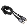 Кабель Type-C to Type-C 1.0м FaizFull FR196 (черный) 60W нейлоновая оплетка