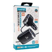 АЗУ FaizFull 3 USB выхода 3 PD+QC3.0 114W (черный)