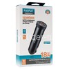 АЗУ FaizFull USB выход QC 3.0 18W (5V-3.0A/9V-2A/12-1.5A) черный/метал. корпус