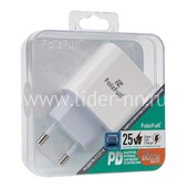 СЗУ FaizFULL FC216 с Type-C выходом 25W (GAN-транзисторное ЗУ) белый