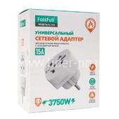Переходник FaizFULL FC192 с американской вилки на ЕВРО 15A/3750W