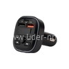 MP3 FM Modulator/АЗУ USB/PD QC3.0 FaizFULL (2 USB/Type-C/дисплей) FS38 (черный)
