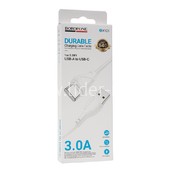 USB кабель для USB Type-C 1.0м BOROFONE BX121 (белый) 3.0A