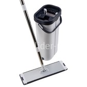 Швабра с отжимом и ведром для мытья полов 10л. (LENDA 777-01) белый/темно-синий