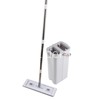 Швабра с отжимом и ведром для мытья полов 12л. (LENDA 777-04) белый/серый