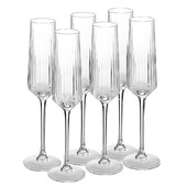 Фужеры для шампанского 190мл. (888-63) прозрачные ГРАНИ (набор 6шт)