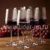 Бокалы для вина 410мл. (888-64) прозрачные ГРАНИ (набор 6шт)
