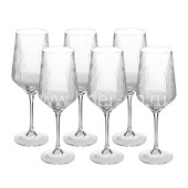 Бокалы для вина 410мл. (888-64) прозрачные ГРАНИ (набор 6шт)