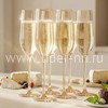 Фужеры для шампанского 200мл. (888-66) перламутровые ЗОЛОТО (набор 6шт)