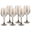 Бокалы для вина 340мл. (888-72) перламутровые ГРАФИТ (набор 6шт)