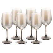 Бокалы для вина 340мл. (888-72) перламутровые ГРАФИТ (набор 6шт)