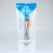 Кабель соединительный Smartbuy 3xRCA(M)-3xRCA(M). 3.0 м. (пакет) Кабель соединительный Smartbuy 3xRCA(M)-3xRCA(M). 3.0 м. (пакет)