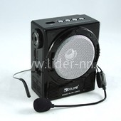 Колонка (RX-129MIC) USB/SD/FM/фонарь/караоке черная