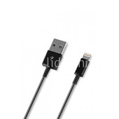 USB кабель для iPhone 5/6/6Plus/7/7Plus 8 pin 1.0 м (DEPPA) черный