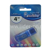 USB Flash 4GB SmartBuy Glossy синий 2.0