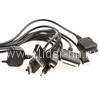 USB кабель для ЗУ с 10 переходниками(IP5/6/7/IP4/mini/microUSB/Sam D880/Tab/Nok6600/6101) (ELTRONIC)