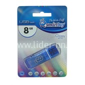 USB Flash 8GB SmartBuy Glossy синий 2.0