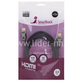 Кабель Smartbuy HDMI to HDMI ver.1.4b A-M/A-M 3м (пакет) Кабель Smartbuy HDMI to HDMI ver.1.4b A-M/A-M 3м (пакет)